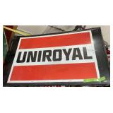 UNIROYAL ONE SIDED METAL SIGN