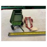 JOHN DEERE ERTL TRAILER, TONKA TRAILER, BOTH METAL
