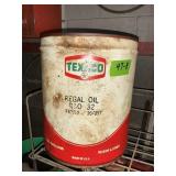 EMPTY 5 GALLON TEXACO OIL CAN