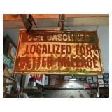 METAL GASOLINE 1SIDED SIGN