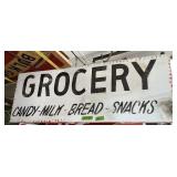 METAL GROCERY SIGN