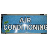 METAL AIR CONDITIONING SIGN 2 SIDED