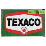 METAL TEXACO SIGN, 16'WX9.5'T