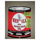 PORCELAIN 1SIDED KENDALL OIL SIGN