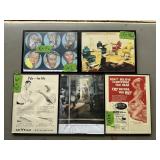 BARBER PICTURES, LOT OF 5, FRAMED