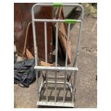 METAL OIL CAN CART