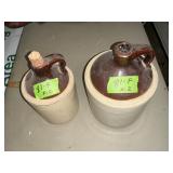 2 STONEWARE JUGS