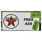 METAL TEXACO FREE AIR SIGN 10'WX 5'T