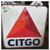 PORCELAIN CITGO SIGN W HANGER, 2 SIDED