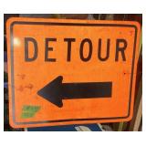 1 SIDED DETOUR HIGHWAY SIGN