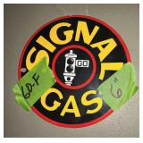 PORCELAIN SIGNAL GAS SIGN