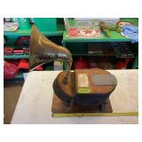 ANTIQUE WOOD/LEATHER MINER'S,BELLOWS SIGNAL HORN?