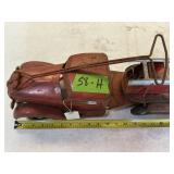 BUDDY L METAL SIT N RIDE LADDER FIRETRUCK