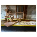 WOOD SHELVES, BOWS CHERRIES