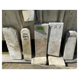 MARBLE GRAVE MARKERS