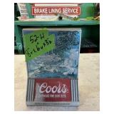 METAL COORS BEER DISPLAY