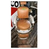 BARBER CHAIR-PORCELAIN-KOKEN W CHILD SEAT