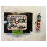 TEXACO MINI PUMP + POST CARDS LOT