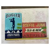 METAL SIGNS BUGLER + USEFUL JUNK