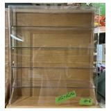 WOOD + PLEXIGLASS DISPLAY CASE