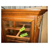 CHINA HUTCH TOP LIGHTED-WORKS-EXTRA GLASS IN BOXES