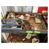METAL ROLLING CART W CONTENTS