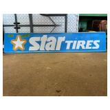 METAL STAR TIRESONE SIDED SIGN