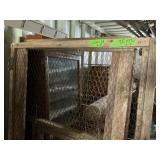 3 CHICKEN WIRE DOORS