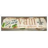METAL VAM SIGN, 2 SIDED