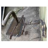 WOOD HANDLED METAL PLOW