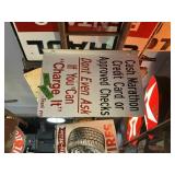 METAL  MARATHON DOUBLE SIDED SIGN