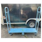 BLUE ROLLING CART-METAL