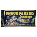 PORCELAIN MICKEY MOUSE SUNOCO SIGN 1 SIDED