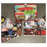 DUKES OF HAZZARD LUNCH BOX + PIC, SIGNED JOHN SCHN