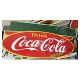 2 SIDED PORCELAIN DRINK COCA-COLA SIGN