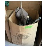 TENT+POLES, UNK SIZE/BRAND/CONDITION, W COOLER