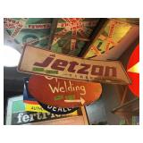 METAL JETZON TIRES ONE SIDED SIGN