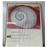 FRAMED SANTA FE CHAMBER MUSIC FESTIVAL POSTER 76