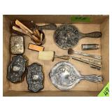 VANITY AND GROOMING ITEMS, BRUSHES, MIRRORS, NAIL