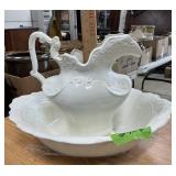 ARNELL'S CERAMIC PITCHER AND WASH BASIN SET