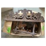WOOD CUCKOO CLOCK PIECES, ORNATE WOOD PCS, FRAME