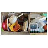 TUPPERWARE AND OTHER PLASTIC KITCHEN ITEMS X2 BOXS