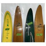 WOODEN WATER SKIS, GRAND BAHAMA ï¿½ SET