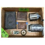 PENCIL SHARPENERS ETC LOT READ DESC.