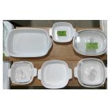 CORNINGWARE CALLAWAY IVY BAKING DISHES X6