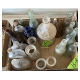 VINTAGE GLASS BOTTLES