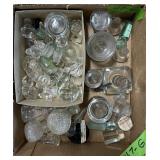 GLASS BOTTLE STOPPERS: ONE HAS STERLING CLIP