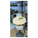 ELECTRIFIED HURRICANE-STYLE TABLE LAMP FEATURING..