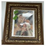 ORNATE FRAMED WOMAN WITH CHILDREN