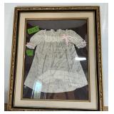 FRAMED VINTAGE BABY DRESS